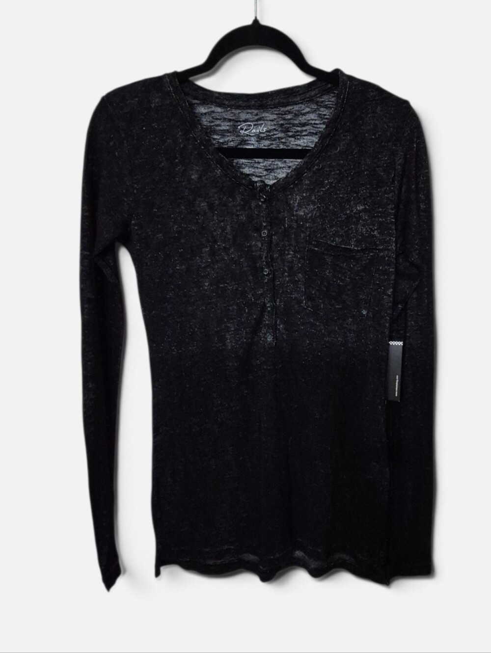 Rails NWT Women's Lightweight Knit Henley Long Sleeve Shirt Large